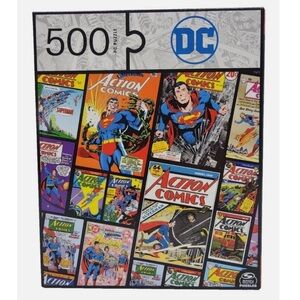 DC Comics Puzzle Box with Blue and Yellow Design